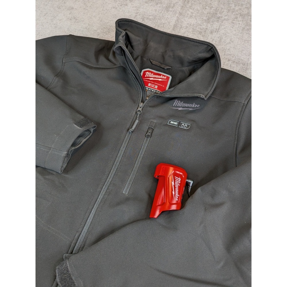 Milwaukee M12 Heated Jacket 2X Mens Black Softshell Heated Coat *No Battery*